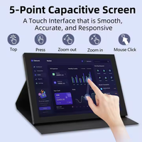 Layar Sentuh IPS 10.1 Inci Berlapis Besi 1280*800 Stereo Pengeras Suara Ganda Keypad Multi Operasi Panel Kaca Tahan Aus 6 Jam