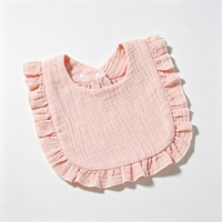 Bavoirs en tissu de coton imperméables de couleur unie pour bébés, ne blessent pas la peau, faciles à nettoyer, respirants, pour enfants