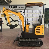 Excavator Mini Crawler HDL QH12-3, Kedalaman Penggalian 1700mm, Bucket 0.03m, Mesin Hidrolik Koop Engine untuk Lanskap