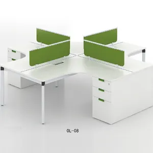 4-person Modern Style computer büro schreibtisch büro tisch moderne holz