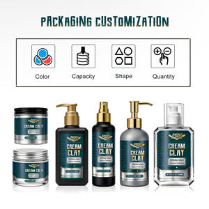 Crème coiffante pour cheveux pour hommes, crème coiffante pour cheveux, non rigide, sans résidus, à base d'eau, facile à laver, crème coiffante pour cheveux, argile, OEM - Product Image 2