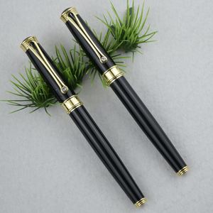 Suministros de papelería GemFully, compra cosas en línea, pluma estilográfica de lujo de metal negro Premium con gemas - Product Image 4