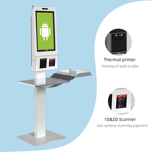Thanh toán tự dịch vụ kiosk <span class=keywords><strong>POS</strong></span> hệ thống màn hình cảm ứng đặt hàng máy thanh toán kiosk với máy in máy quét - Product Image 5
