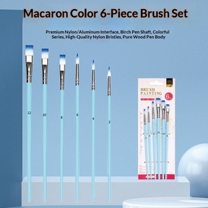 Nuevo Juego de Pinceles de Acuarela Gouache de 5 Piezas en <span class=keywords><strong>Color</strong></span> Macarrón para <span class=keywords><strong>Pintura</strong></span> Artística Infantil y Dibujo de Líneas - Product Image 2