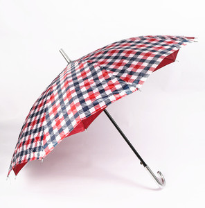 Wholesale 23 Inch C Handle Straight <b>Umbrellas</b> Cheap Clear <b>Windproof</b> Double Layers <b>Umbrella</b> for the Rain with Logo - Product Image 5