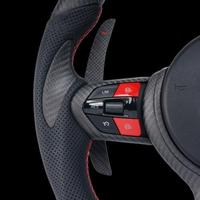 Volant en fibre de carbone forgée mate avec LED pour BMW F30 F10 F15 F16 F20 F25 M3 M5