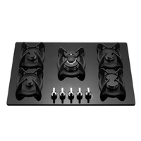 Fabricant professionnel cuisine en fonte four encastré cuisinière électrique plaque de cuisson gaz cinq brûleurs poêle comptoir Commercial 5