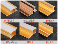 Profilés en aluminium de haute qualité en gros accessoires de revêtement mural matériel pour revêtement mural