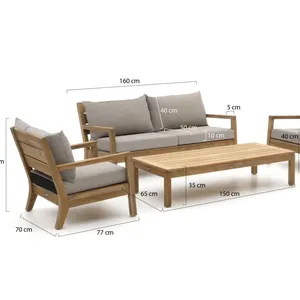 Garden wooden furniture outdoor teak wood living room furniture sofa outdoor furniture teak for garden