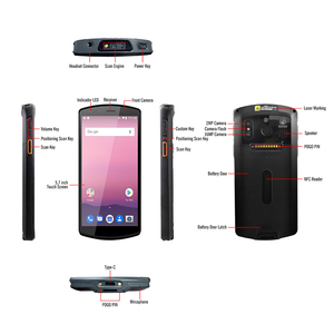 DT50 5.7 pulgadas táctil industrial pda 4g android colector de datos de huellas dactilares del escáner de có<span class=keywords><strong>digo</strong></span> de barras - Product Image 4