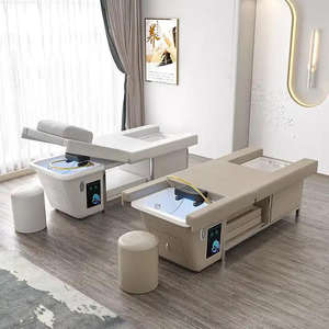 Lit de <span class=keywords><strong>massage</strong></span> électrique de salon personnalisé multifonctionnel, <span class=keywords><strong>massage</strong></span> des pieds et shampoing Lit de shampooing de spa thaïlandais tout-en-un - Product Image 2