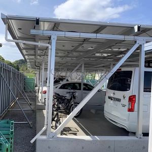 Kit d'abri <span class=keywords><strong>solaire</strong></span> en alliage d'aluminium Système de montage au sol pour <span class=keywords><strong>parking</strong></span> <span class=keywords><strong>Parking</strong></span> à rack <span class=keywords><strong>solaire</strong></span> avec modules PV encadrés - Product Image 2