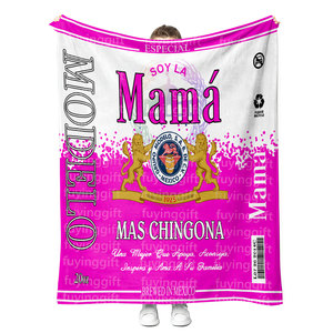 Buen Precio, Venta al por Mayor, Manta de Soya La <span class=keywords><strong>Mama</strong></span> Mas <span class=keywords><strong>Chingona</strong></span> Modelo Madrina, Manta Personalizada para Mamá, Regalos para el Día de la Madre - Product Image 2