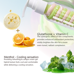 ODM OEM <span class=keywords><strong>Lait</strong></span> et Crème Corporels Rafraîchissants au Glutathion et à la Vitamine C : Fraîcheur Glacée Instantanée, Soin Éclaircissant et Hydratation Profonde - Product Image 2