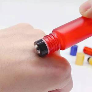 In magazzino 10ml 5ml Frost vetro rullo bottiglie di colore arcobaleno vuoto rotolo di profumo bottiglie per crema e cosmetici - Product Image 3