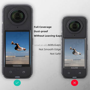 Protecteur d'écran en verre trempé pour Insta360 X4, accessoires pour caméra d'action Insta 360 X4, films de protection anti-rayures 9HD - Product Image 2