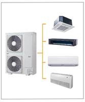 Climatiseur central multi-split VRF TCL à prix abordable, chauffage et refroidissement, 12000, 24000, 36000, 48000 Btu
