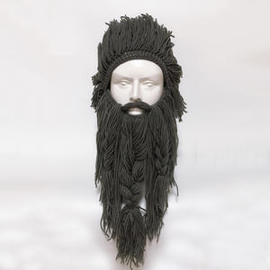 Halloween sauvage <span class=keywords><strong>homme</strong></span> Cosplay <span class=keywords><strong>Pirate</strong></span> Viking barbe Performance Costume <span class=keywords><strong>homme</strong></span> Halloween grossier laine <span class=keywords><strong>perruque</strong></span> chapeau - Product Image 6