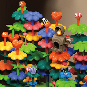 Regalo per la Festa dei Bambini AJB, Blocchi da Costruzione con Simulazione di Foreste Naturali e Animali, Giocattoli Educativi da Assemblare per Bambini - Product Image 2