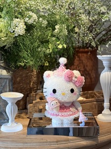 Nouveau produit arrivé : Voulez-vous déguster de la <span class=keywords><strong>crème</strong></span> glacée avec le chaton ? Boîte à fleurs <span class=keywords><strong>éternelle</strong></span>s avec un chaton mignon. - Product Image 5