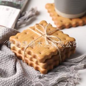 Wooden Cookie Coaster Thin 0.2 0.4 In Reusable Home Use - Product Image 2