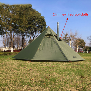 Tienda caliente ligera, tienda piramidal con espacio de pie para cazar, familia, mochilero, Camping, senderismo - Product Image 4