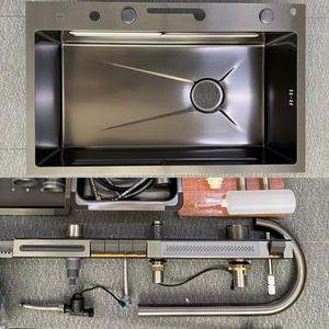 Grifo de Cocina Digital Inteligente de Acero Inoxidable 304 con Diseño de Panal Biónico, Multifuncional, de Cuatro Orificios - Product Image 3