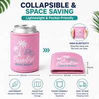 Support de canette promotionnel en néoprène 7 mm, sublimation couleur intégrale, pour fêtes sur la plage, stations balnéaires, barbecues et événements australiens