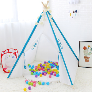 Personalizada al aire libre Oxford material de marco de madera, casa de juego niños triángulo dormir <span class=keywords><strong>tipi</strong></span> <span class=keywords><strong>tienda</strong></span> plegable - Product Image 5