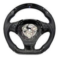 Volant de voiture en fibre de carbone perforé en cuir, directement de l'usine, pour BMW Série E E90 E46 E30 E60 E92 M3 M4 F10 F30 F32