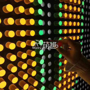 Moetry LED Peg Board Montado en la pared Giant <span class=keywords><strong>Lite</strong></span> <span class=keywords><strong>Brite</strong></span> Sensory Block Wall para el Museo del patio interior de los niños - Product Image 3