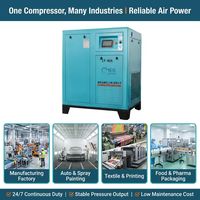 Compresseur d'air à vis à vitesse fixe et fréquence variable Luoyou |   Moteur et moteur à combustion interne lubrifiés, configuration stationnaire refroidie par air