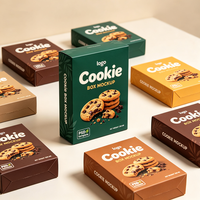 Boîte à biscuits vert foncé imprimée offset de qualité supérieure, expédition rapide en 72h, emballage en carton biodégradable