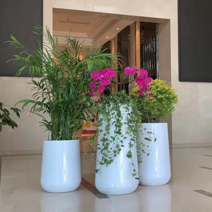 <span class=keywords><strong>Macetas</strong></span> de plástico redondas de autoriego para jardín, <span class=keywords><strong>Macetas</strong></span> de interior y exterior para decoración de suelo de Hotel, precio barato - Product Image 2