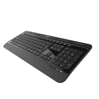 Teclado USB KB2900 con Cable, Logotipo Personalizado, Teclado Clásico con Interior de Metal Plano