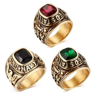 Rings Ring Ring Rings United State Group Memory Victory Brass Turkish Rings Emerald Rhinestone