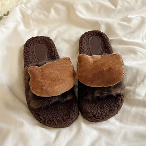Cat <strong>Leopard</strong> Print Women's <strong>Slippers</strong> New Autumn Winter Household Indoor Non-slip Cute Outdoor Warm for <strong>slippers</strong> Transfer Sticker - Product Image 4