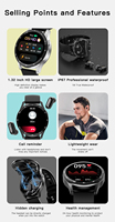 Montre connectée D99 Plus avec écouteurs intégrés, combo D96 D98 D99, tracker d'activité, appels Bluetooth, étanche, montre de sport D99plus pour hommes