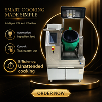 Robot de cuisson automatique pour sautés, machine à wok commerciale, cuisinière à écran tactile, électrique, en acier inoxydable, capacité de 2,5 kg, équipement