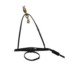 Banda de nariz ecuestre de cuero de paciente de moda de alta calidad, canal vacío, nariz cónica, cierre sueco para montar a caballo - Product Image 1