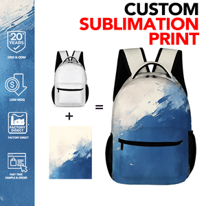 Borsa sportiva personalizzata a sublimazione zaino per studenti in tre pezzi con borsa da pranzo per studenti <span class=keywords><strong>e</strong></span> astuccio zaino per studenti - Product Image 2