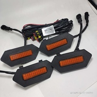 Leadway SMD LED Bernsteinfarbene Kühlergrill-Leuchte Hohe Helligkeit 12V Neu Einfache Installation für 2025-2026+ Auto-Beleuchtungszubehör