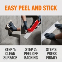 Plinthe autocollante flexible en PVC, moulure murale imperméable et anti-moisissure pour maison, hôtel, bureau