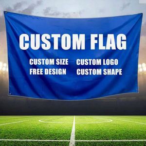 Banderas de Poliéster Personalizadas con Diseño Gratuito para Todos los Países, Impresión Digital Deportiva, Ecológicas y Duraderas con Logotipo - Product Image 1