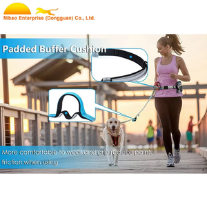 Guinzaglio per Cani Retrattile Nibao a Doppio Elastico con Cintura Regolabile e Tasca per Premi - Product Image 5