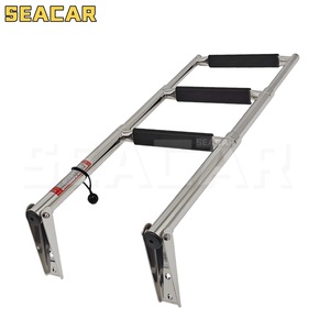 Échelle de bateau Seacar en acier inoxydable 304, pliable en 3 sections, pour usage marin et yachts - Product Image 3