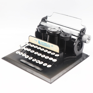 Typerwriter-modelo de vehículo de hierro, piezas de modelo, <span class=keywords><strong>bar</strong></span>, Accesorios retro de hierro para decoración del hogar - Product Image 3