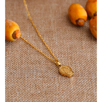 Collier pendentif chou en métal JINYOU 1044, motif dessin animé mignon, bijoux en acier inoxydable, chaîne plaquée or, étanche