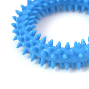Suitable for indoor and outdoor use 9cm <b>Circle</b> Hard Rubber Barbed Wire <b>Ring</b> Pet Toy - Product Image 3