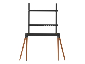 Supporto da Studio di Alta Qualità Bianco e Nero per <span class=keywords><strong>TV</strong></span>, Supporto in Metallo Regolabile in Altezza e Girevole, Treppiede per <span class=keywords><strong>TV</strong></span> da 32 <span class=keywords><strong>a</strong></span> 65 Pollici - Product Image 2